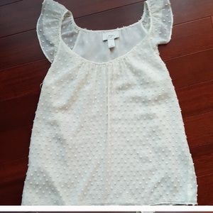 Ann Taylor LOFT flutter top
